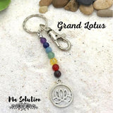 Porte clés 7 chakras fermoir