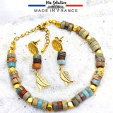 PARURE JASPE AQUA TERRA