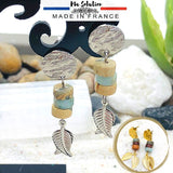 BOUCLES PENDANTES JASPE AQUA TERRA