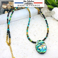 COLLIER CHRISOCOLLE ET ORMEAU (NACRE) SÉRÉNITÉ