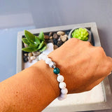 BRACELET DUO HOWLITE/APATITE
