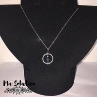 COLLIER PENDENTIF LAPIS LAZULI HEMATITES - Ma Solution Bijoux