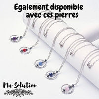 COLLIER PENDENTIF LAPIS LAZULI HEMATITES - Ma Solution Bijoux
