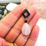 BOUCLES LARME QUARTZ ROSE