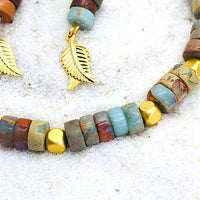 PARURE JASPE AQUA TERRA