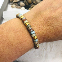 PARURE JASPE AQUA TERRA