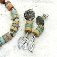 BOUCLES PENDANTES JASPE AQUA TERRA
