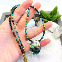 COLLIER CHRISOCOLLE ET ORMEAU (NACRE) SÉRÉNITÉ