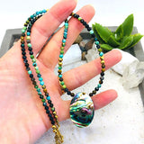 COLLIER CHRISOCOLLE ET ORMEAU (NACRE) SÉRÉNITÉ