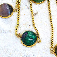 BRACELET CHAINETTE REGLABLE ACIER DORE