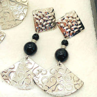 BOUCLES LOSANGE PIERRES NATURELLES