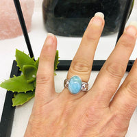 BAGUE REGLABLE LARIMAR
