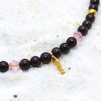 BRACELET DE CHEVILLE  GRENAT