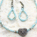COLLIER RAS DU COU LARIMAR APAISEMENT
