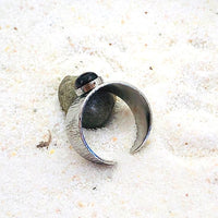 BAGUE REGLABLE GRENAT Acier